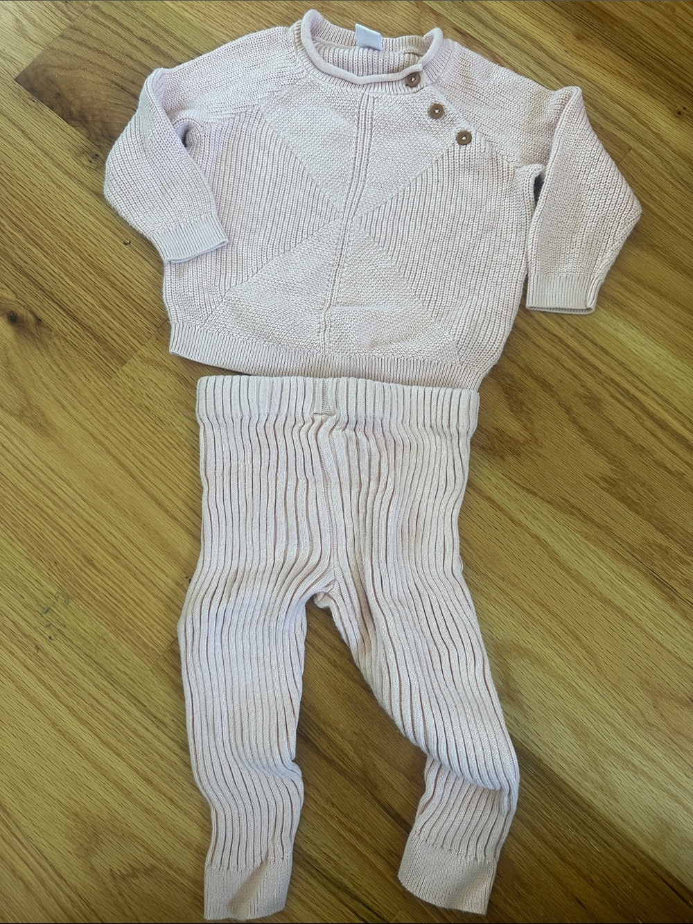 Nordstrom Light Pink Knit Sweater Set